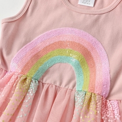 Vestido Arco Iris com Tule 2