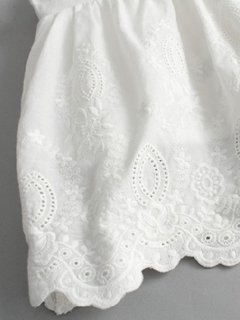 Vestido Branco Infantil Laço 3
