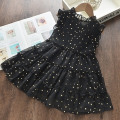 Vestido Infantil Estrelas Douradas - Ref.031 - loja online