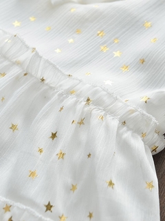 Imagem do Vestido Infantil Estrelas Douradas - Ref.031
