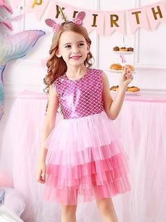 Vestido Infantil Sereia - Ref.027 - loja online