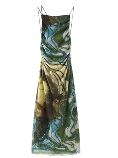 Vestido Midi Estampado - Ref.20151 - comprar online