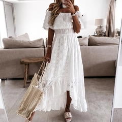 Vestido de Lese Midi Branco