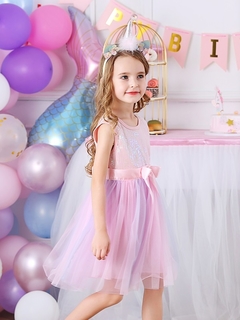 Vestido Infantil Laço e Paetês 1