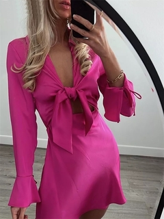  Vestido Pink com Nó