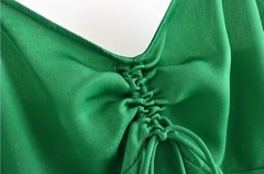 Vestido Verde de Alcinhas - Ref.1812 - DMS Boutique 