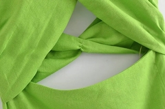 Vestido Frente Única Verde - Ref.20208 - DMS Boutique 