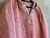 Poncho corto de lana clásico con cierre y capucha - rosa en internet