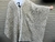 Poncho de lana clásico largo - beige 2 rayas blancas - comprar online