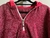 Poncho corto de lana pesado con cierre y capucha - bordo - comprar online