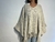 Poncho de lana souffle con capucha - crudo - comprar online