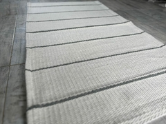 Alfombra Puro Algodón - crudo 1cm gris