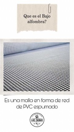 Bajo alfombra antideslizante - Las Zainas