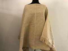 Poncho de lana pesado - arena - comprar online