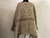 Poncho de lana pesado - arpillera 2 rayas bordeaux - comprar online