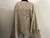 Poncho de lana pesado - beige ceniza - comprar online