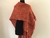 Ruana de lana clásica corta - naranja - comprar online
