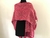 Ruana de lana clásica corta - rosa - comprar online
