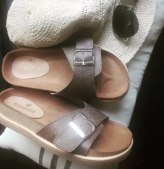 BIRKEN en cuero vison