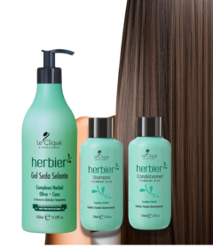 Herbier Gel Seda Selante - Selagem de Alta Performance + BRINDE Shampoo Herbier 100 ml + Conditionner Herbier 100 ml na internet