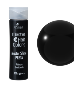 Master Hair Colors Máscara Tonalizante Master Shine Preta 250ml