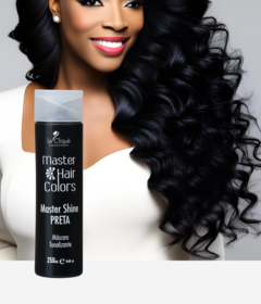 Master Hair Colors Máscara Tonalizante Master Shine Preta 250ml - comprar online