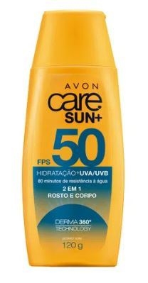 Protetor Solar 2 em 1 FPS50 120g [Care Sun+ - Avon]