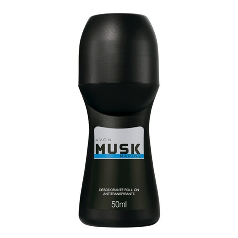 Desod. Antitranspirante Roll-On Musk Marine Masculino 50ml [Avon]