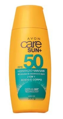 Protetor Solar 2 em 1 FPS50 200g [Care Sun - Avon]