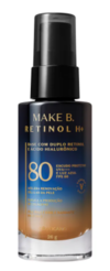 Base Líquida Retinol H+ com FPS 80 26g [Make B. - O Boticário] - Nécessaire Mix | Loja de Beleza Online