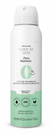 Antitranspirante Aerosol Jato Seco Zero Alumínio [Cuide-se Bem - O Boticário]