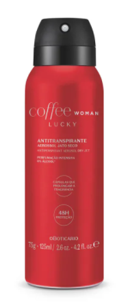 Coffee Woman Lucky Antitranspirante Aerosol 75g [O Boticário]