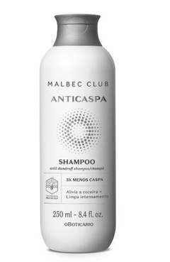 Shampoo Anticaspa Malbec Club 250ml [O Boticário]