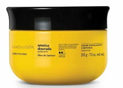 Creme Esfoliante Corporal Ameixa Dourada 200g [Nativa Spa - O Boticário]