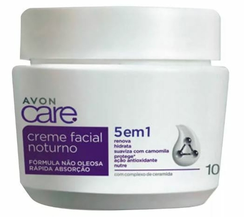 Creme Facial Hidratante Noite 5 em 1 100g [Care - Avon]