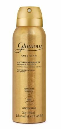 Desod. Antitranspirante Aerossol Glamour Gold Glam 75g [O Boticário]