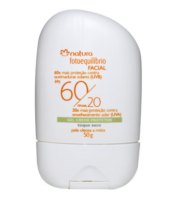 Gel Creme Protetor Facial FPS60/FPUVA20 Pele Oleosa a Mista 50g [Fotoequilíbrio - Natura]