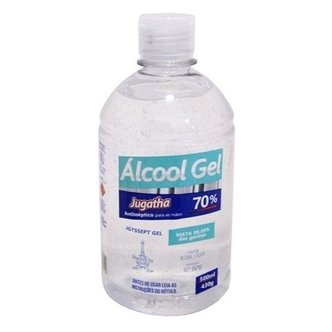 Álcool em Gel Antisséptico 70% 500ml [Jugatha]