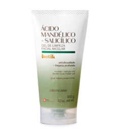 Gel de Limpeza Facial Micelar Ácido Mandélico + Salicílico Botik 150g [Botik - O Boticário]