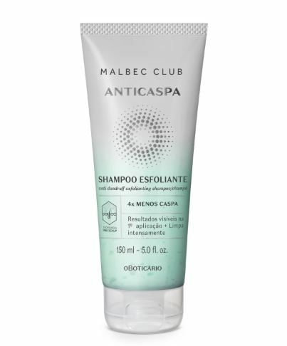 Shampoo Esfoliante Anticaspa Malbec Club 150ml [O Boticário]