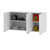 Alacena 1,20 Mueble Cocina Melamina 18mm Premium Aluminio - tienda online