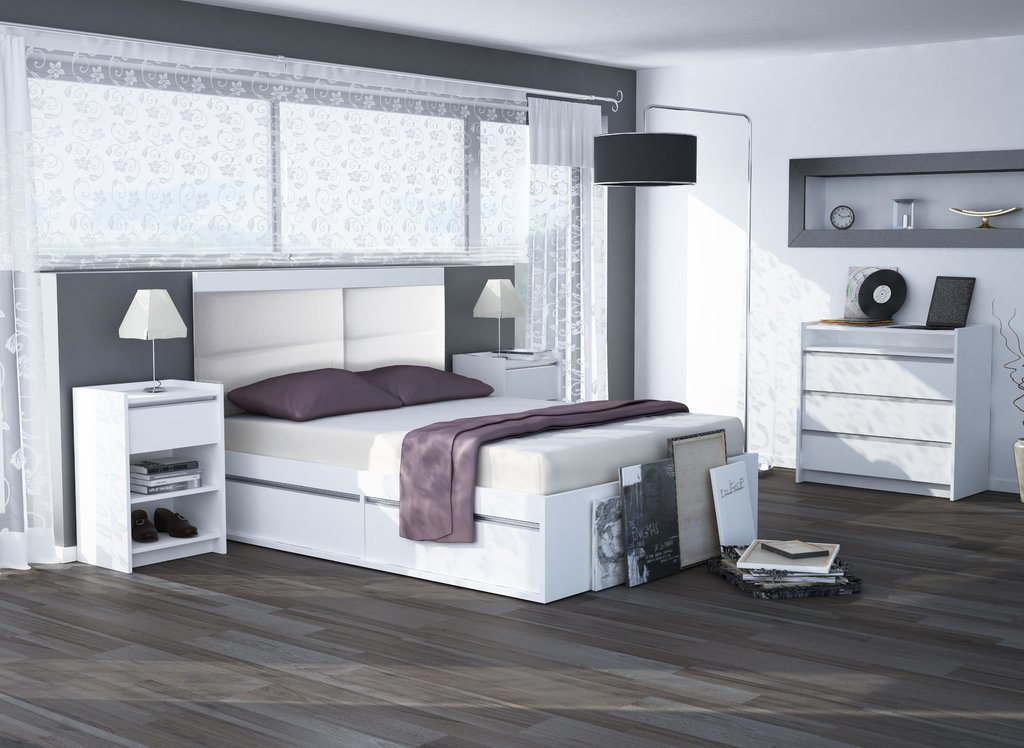 Dormitorios Baratos de todos los estilos - Solo en Mueblam  Comodas de  melamina, Muebles de dormitorio de madera, Comodas y cajoneras