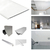 Pack x 10 Tablas de 3 metros Revestimiento PVC 250x9 Color Blanco - El Foco