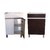 Vanitory Kitchenwest Melamina Y Aluminio 60x37 +patas +bacha