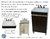 Vanitory KitchenWest 47x37 en Melamina con Tiradores de Aluminio, Bacha Acrílica y Patas de Plástico en internet