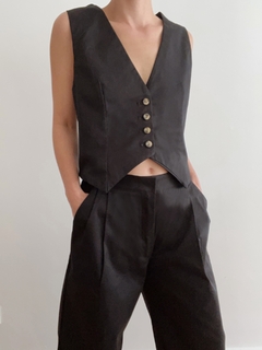 PANTALON GABARDINA NEGRO