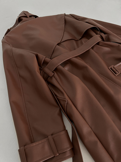 TRENCH LEATHER CHOCOLATE en internet