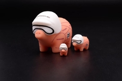 T&P Kit 2 pcs Chaveiro 1:64 Porco Pink Pig