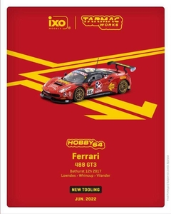 Tarmac 1:64 Ferrari 488 GTE Vermelha Momo Caltex