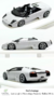 Car's Lounge 1:64 Lamborghini Murcielago Roadster Branco